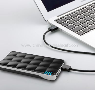 Power bank with rhombic surface