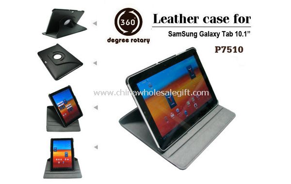 Samsung Galaxy 25 santimlik P7510 için PU deri çanta