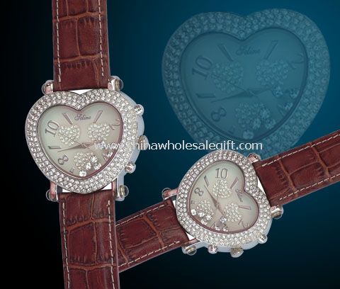 Heart shape jewelry watch