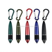 Twist ball point pen with carabiner images