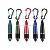 Twist ball point pen with carabiner images