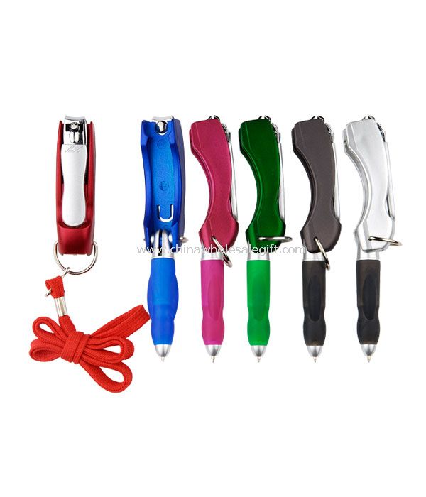 Foldable Pen with Lanyard