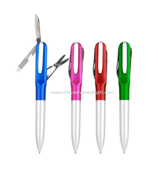 القلم متعددة الوظائف بالسكاكين