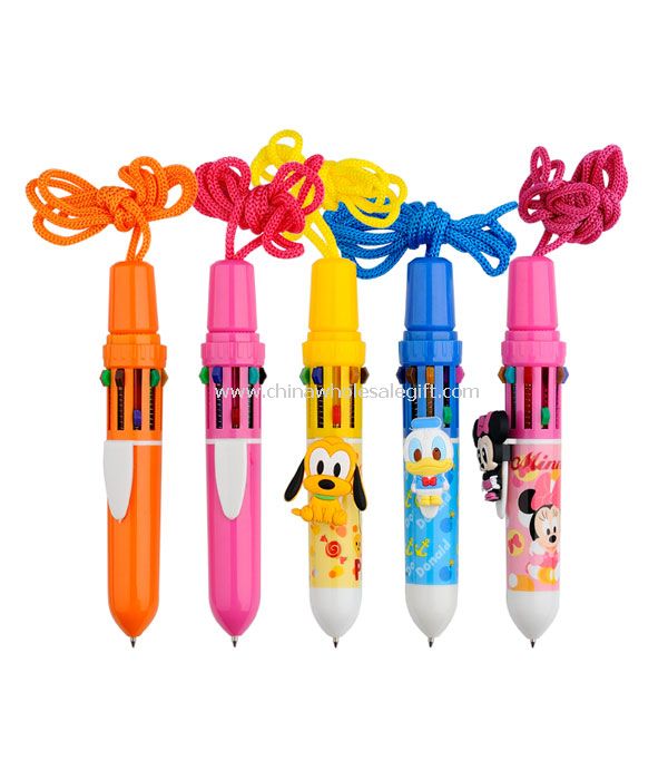 الحبل قلم متعدد الألوان