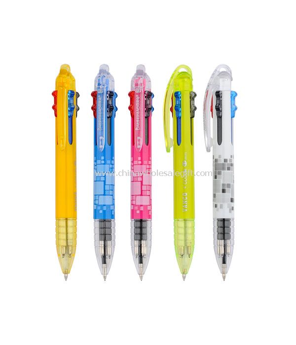 Şeffaf çok renkli kalem