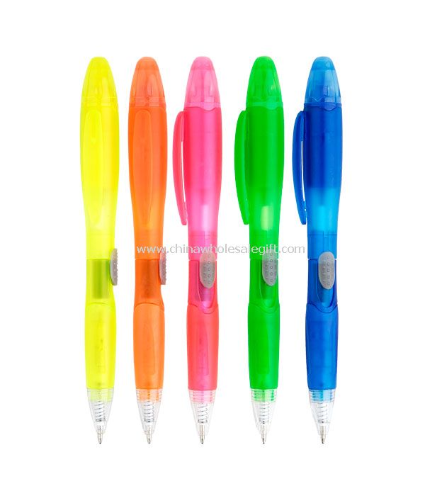 Plastic highlighter pen