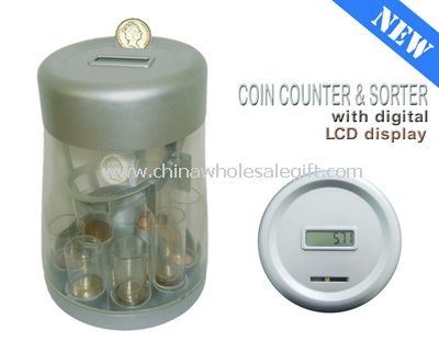 Contador de monedas pantalla LCD & Sorter