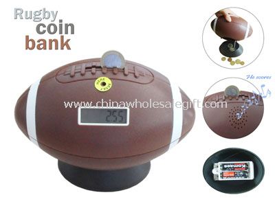 Rubino Auto contando Coin Bank