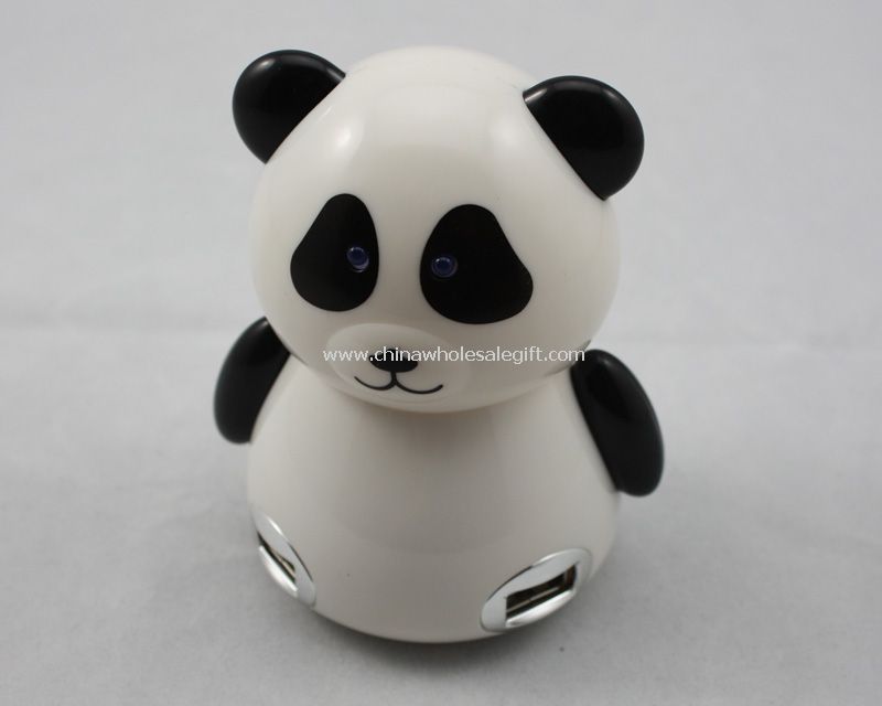 Mini panda shape 4-port USB HUB