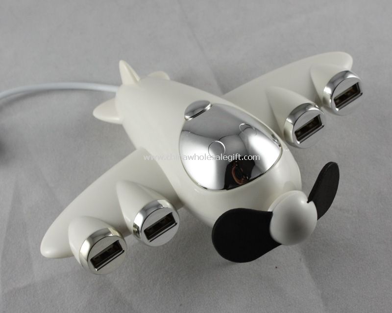 Mini plane shape 4-port USB HUB