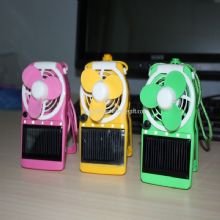 Mini kannettava led-valo aurinkokennolla toimiva tuuletin matkassa images