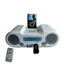 Docking station for ipod with radio and LCD clock images