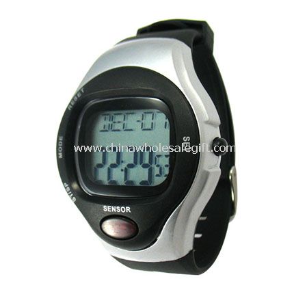 Pulse rate detecting watch