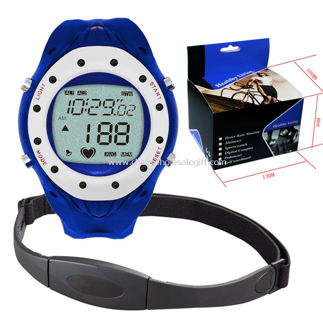 Wireless heart rate monitor watch