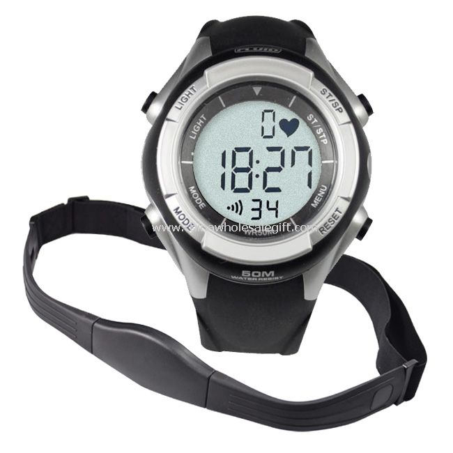 Wireless Heart Rate Monitor Watch with Alarm Clock