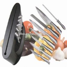 stainless steel handle knife set images