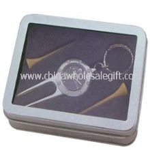 Golf Gift Set-Golf Watch with Divot tool and Key Chain images