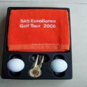 Golf Set de regalo con Golf Toalla y herramienta divot y la pelota de golf images