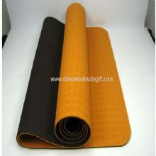 Double couche de tapis de YOGA de TPE images