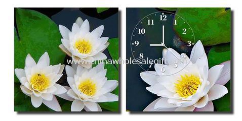 Relógio de parede decoração flor presente