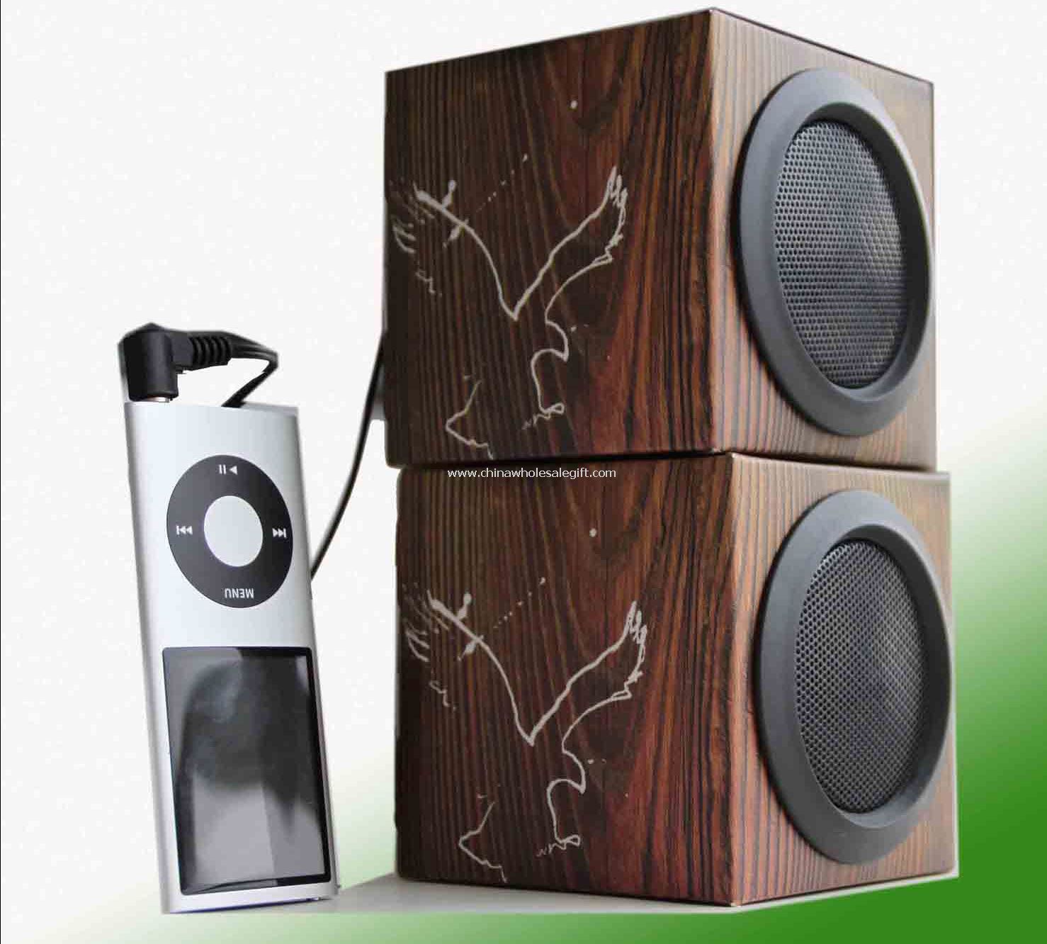 altavoz de papel plegable