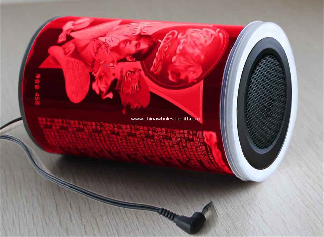 Can shape paper speaker