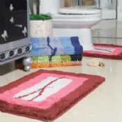 Tapis de bain acrylique 2pc avec ruber backing images