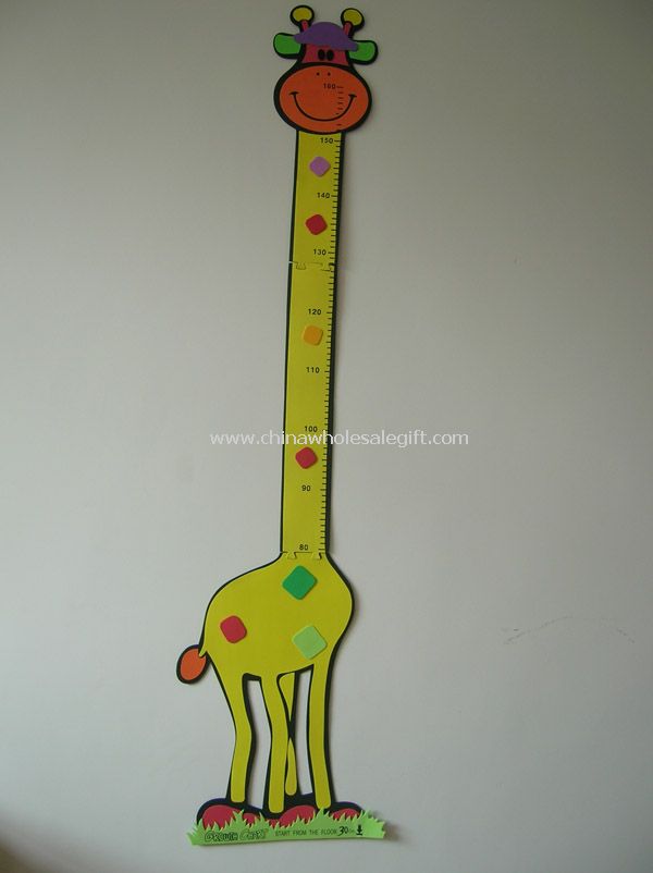 Graf růstu krásné žirafa