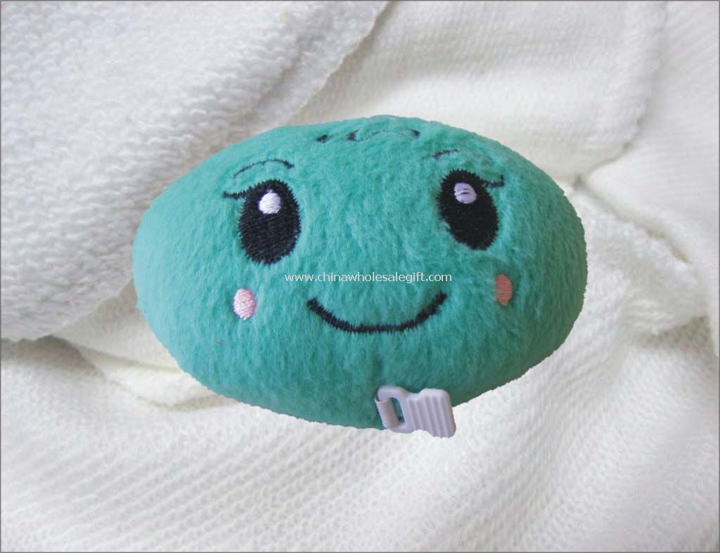 Smiling face plush tape measure