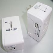 dobbel forsikring adapter med USB-lader images