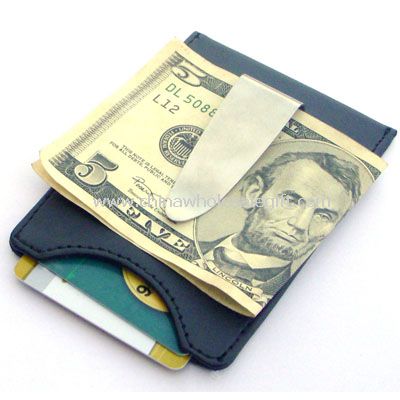 Money clip with Card Holder