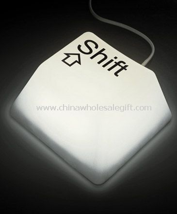 Overdimensionerede switch tastetryk lampe