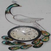 peacock clock images