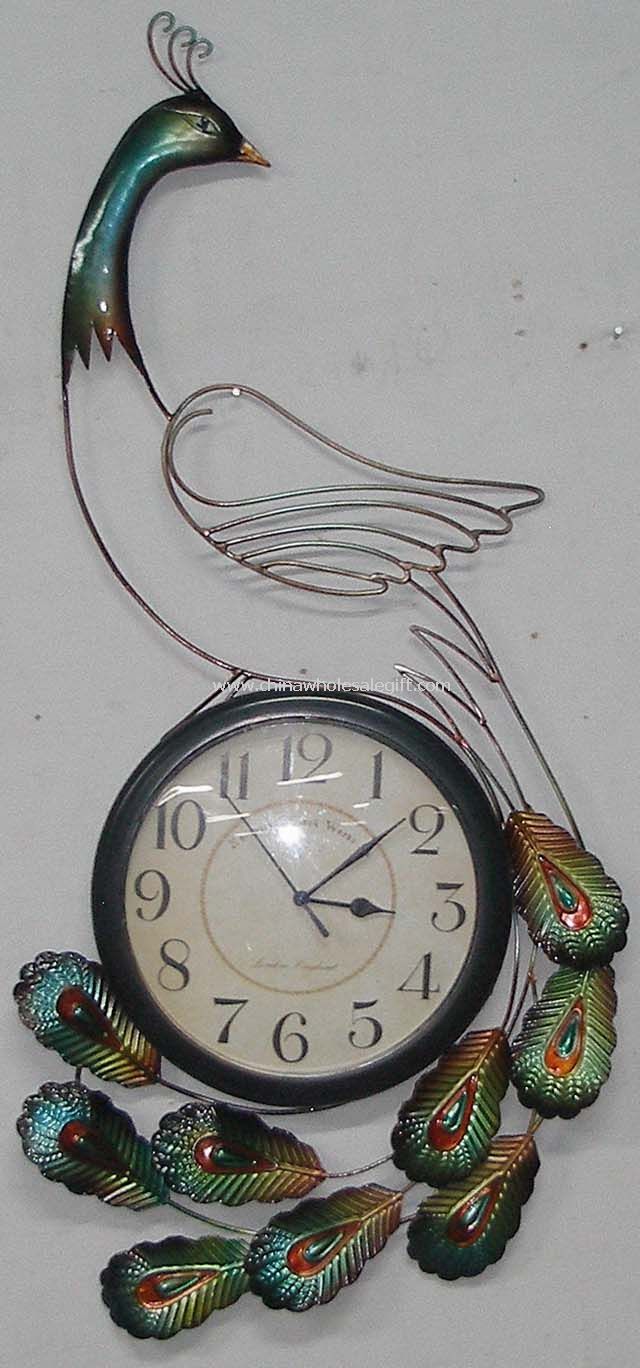 peacock clock
