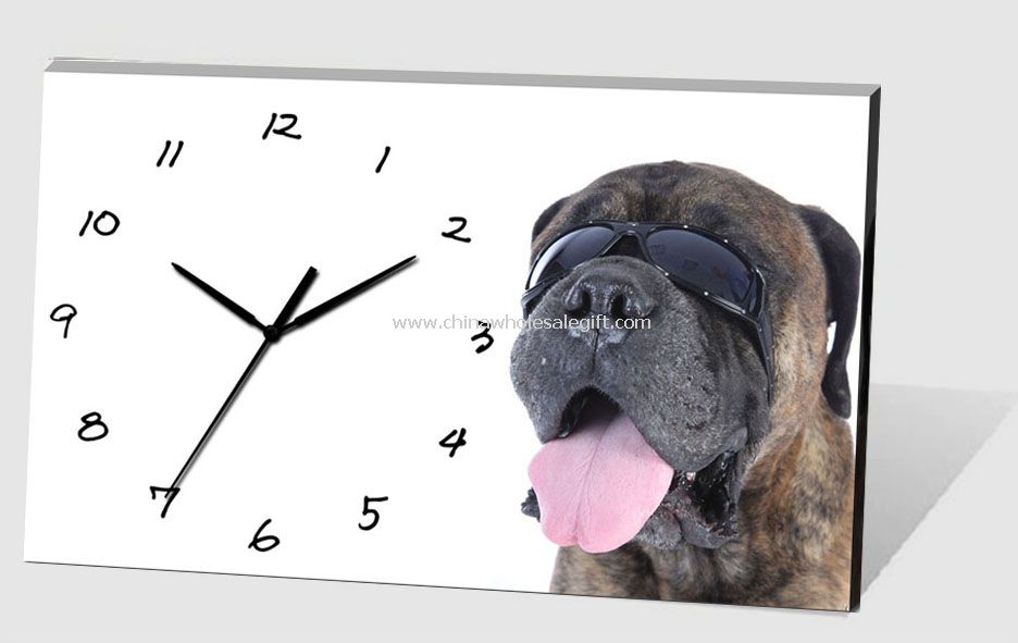dog table clock