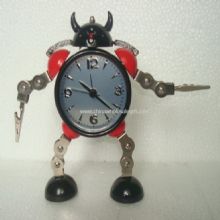 Runde Roboter-Uhr images