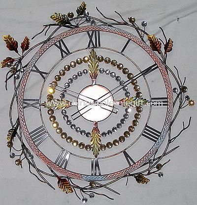 Horloge murale métal