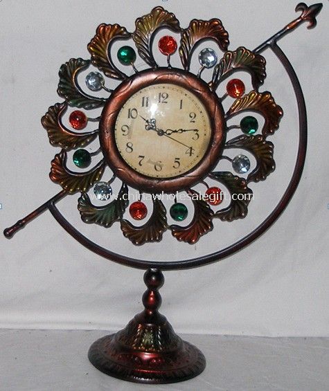 Table Metal Clock