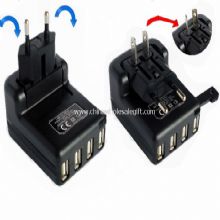 Four USB changer universal adaptor plug images