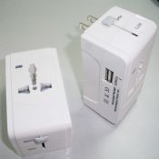 dual insurance adapter with USB Charger images