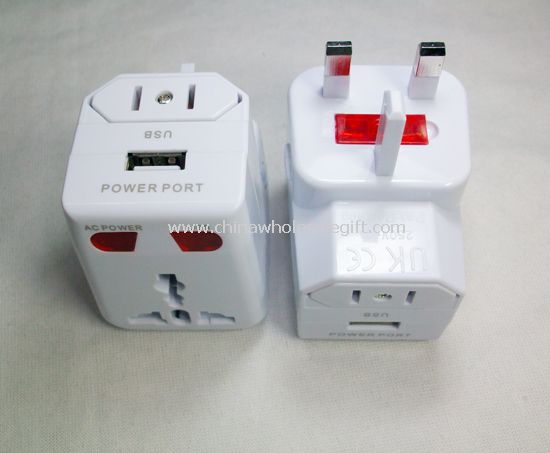 Multifunction dual insurance conversion plugs with USB charger