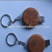 De madeira redondo USB Flash Drive images