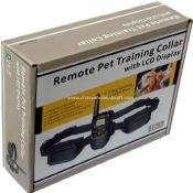 Fjärrkontroll hundträning LCD/vibrationer / statisk chock krage / 2 hund images