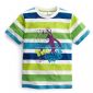 Boys and Childrens Short Sleeve Printing Striped T-shirt small picture