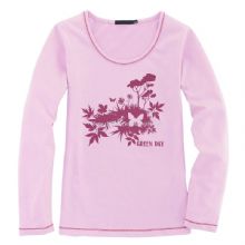 Womens Long Sleeve coton impression T-shirt images