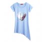 Womens Cotton and Spandex Short Sleeve Printing T-shirt small picture