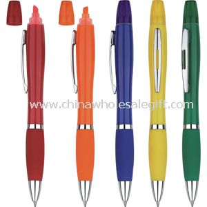 Solid barrel Hi-lighter Ballpen