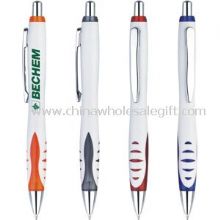 Plastic pen with logo images
