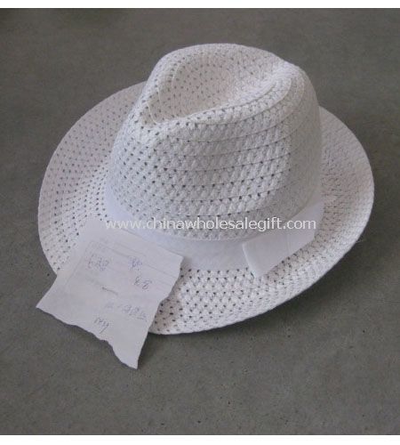 Moda verano Fedora sombrero de paja