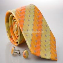 Чоловіча 100% шовк ткані краватка images